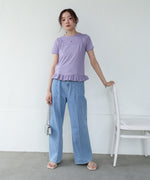 ペプラムバルーンヘムキャミセットＴシャツ