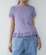 ペプラムバルーンヘムキャミセットＴシャツ