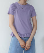 ペプラムバルーンヘムキャミセットＴシャツ