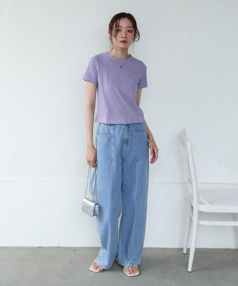 ペプラムバルーンヘムキャミセットＴシャツ