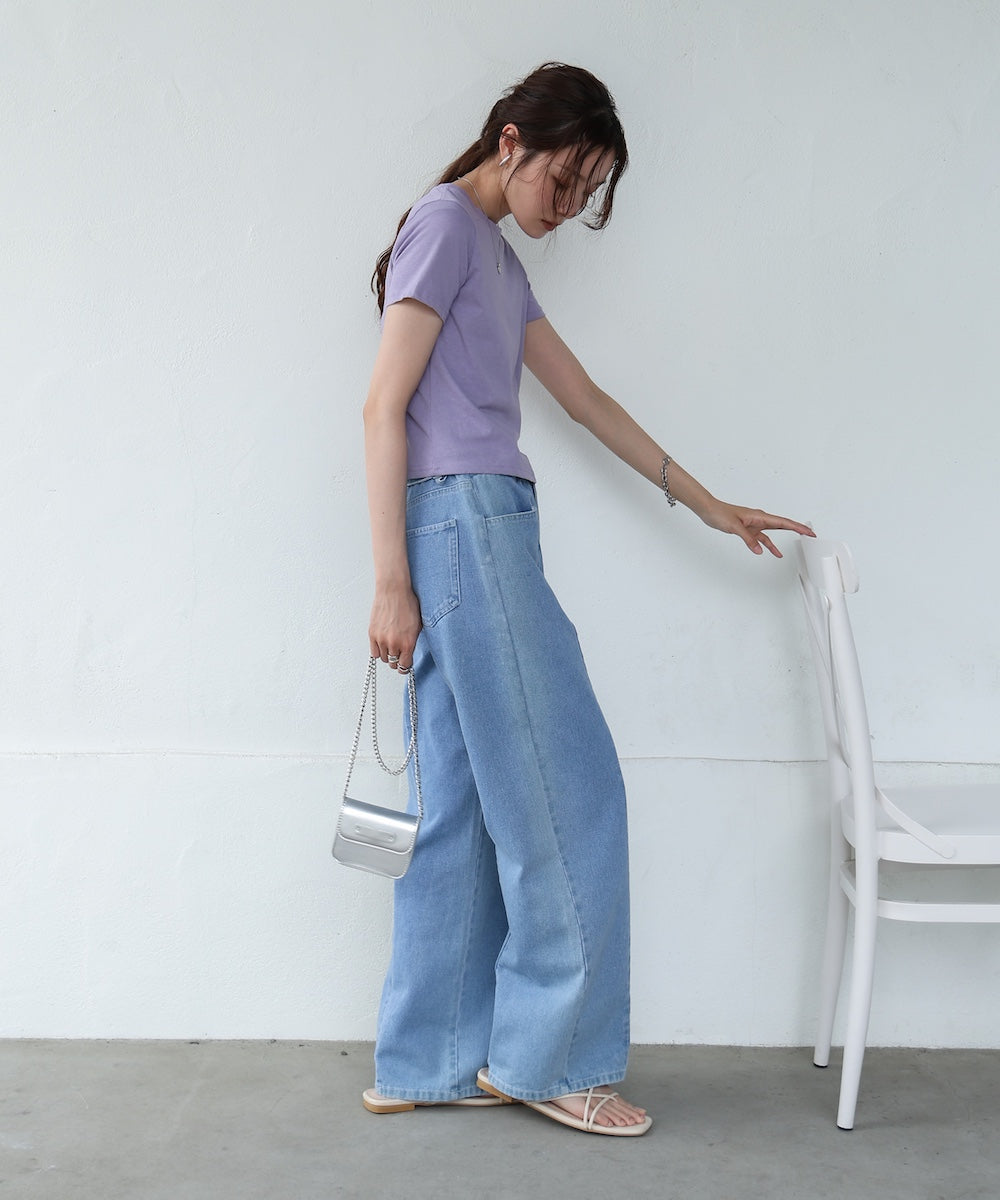 ペプラムバルーンヘムキャミセットＴシャツ