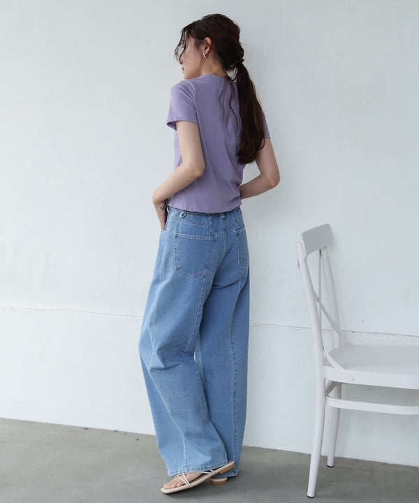 ペプラムバルーンヘムキャミセットＴシャツ