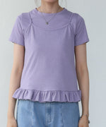 ペプラムバルーンヘムキャミセットＴシャツ