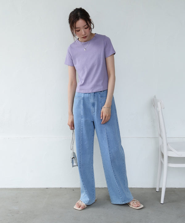 ペプラムバルーンヘムキャミセットＴシャツ