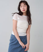 ドレープニットトップス