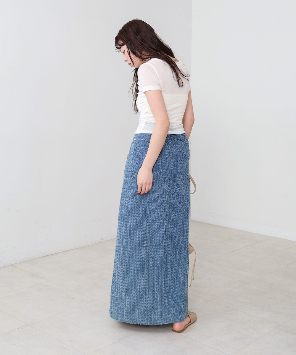 ドレープニットトップス