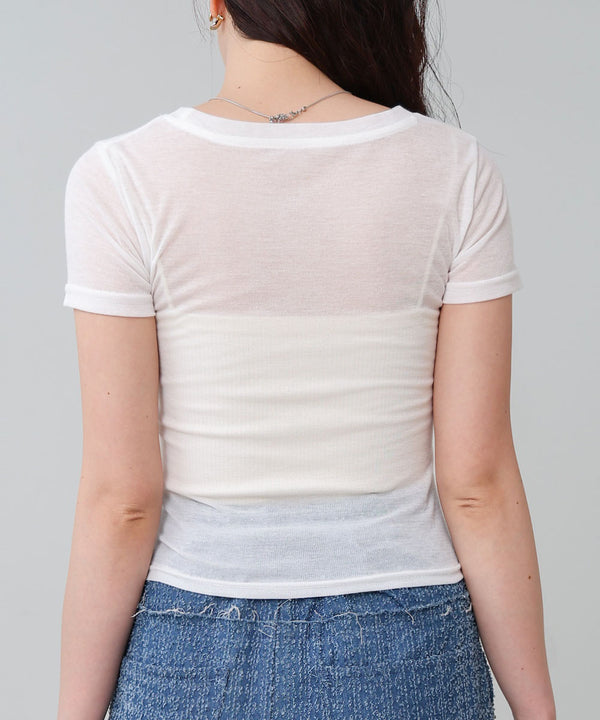 ドレープニットトップス