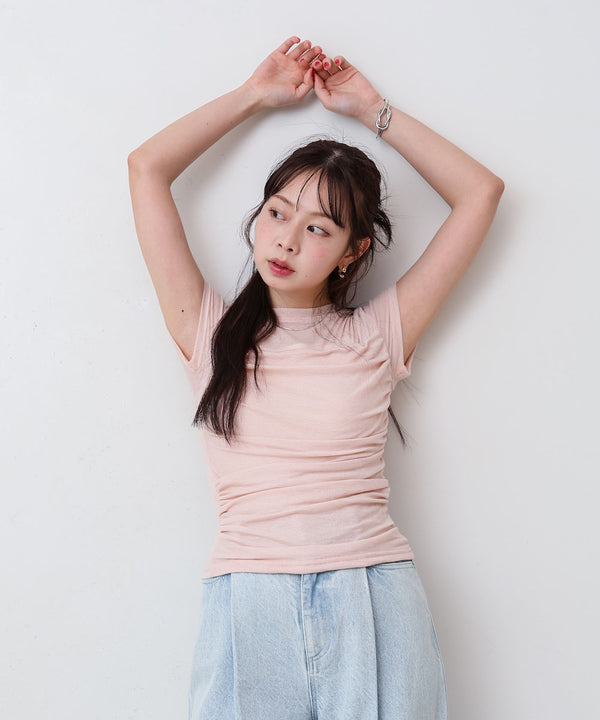 ドレープニットトップス