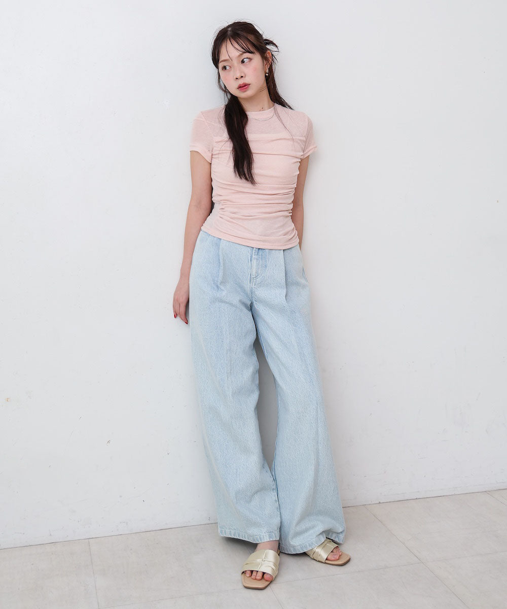 ドレープニットトップス