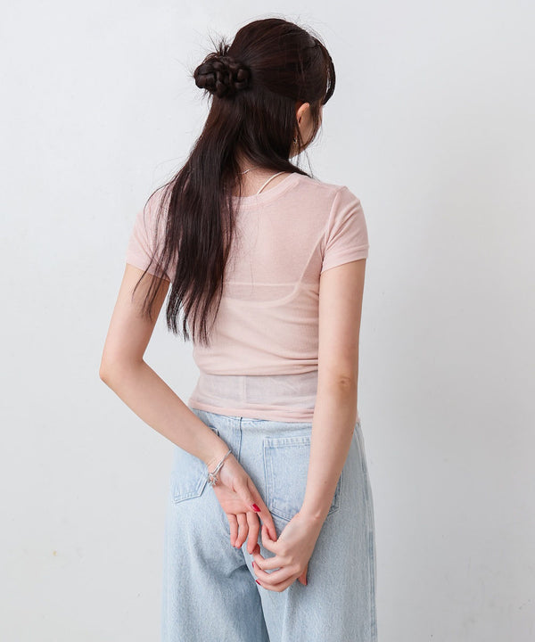 ドレープニットトップス