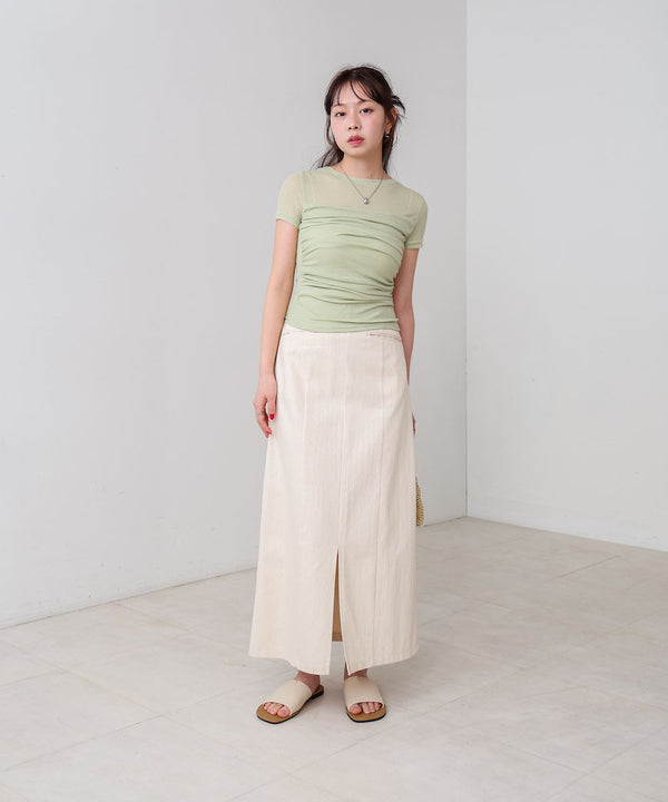 ドレープニットトップス