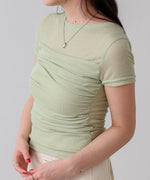 ドレープニットトップス