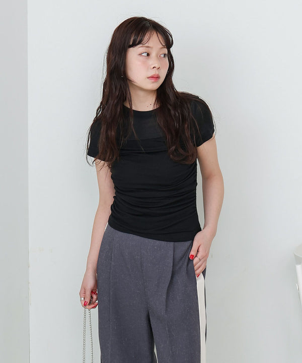 ドレープニットトップス