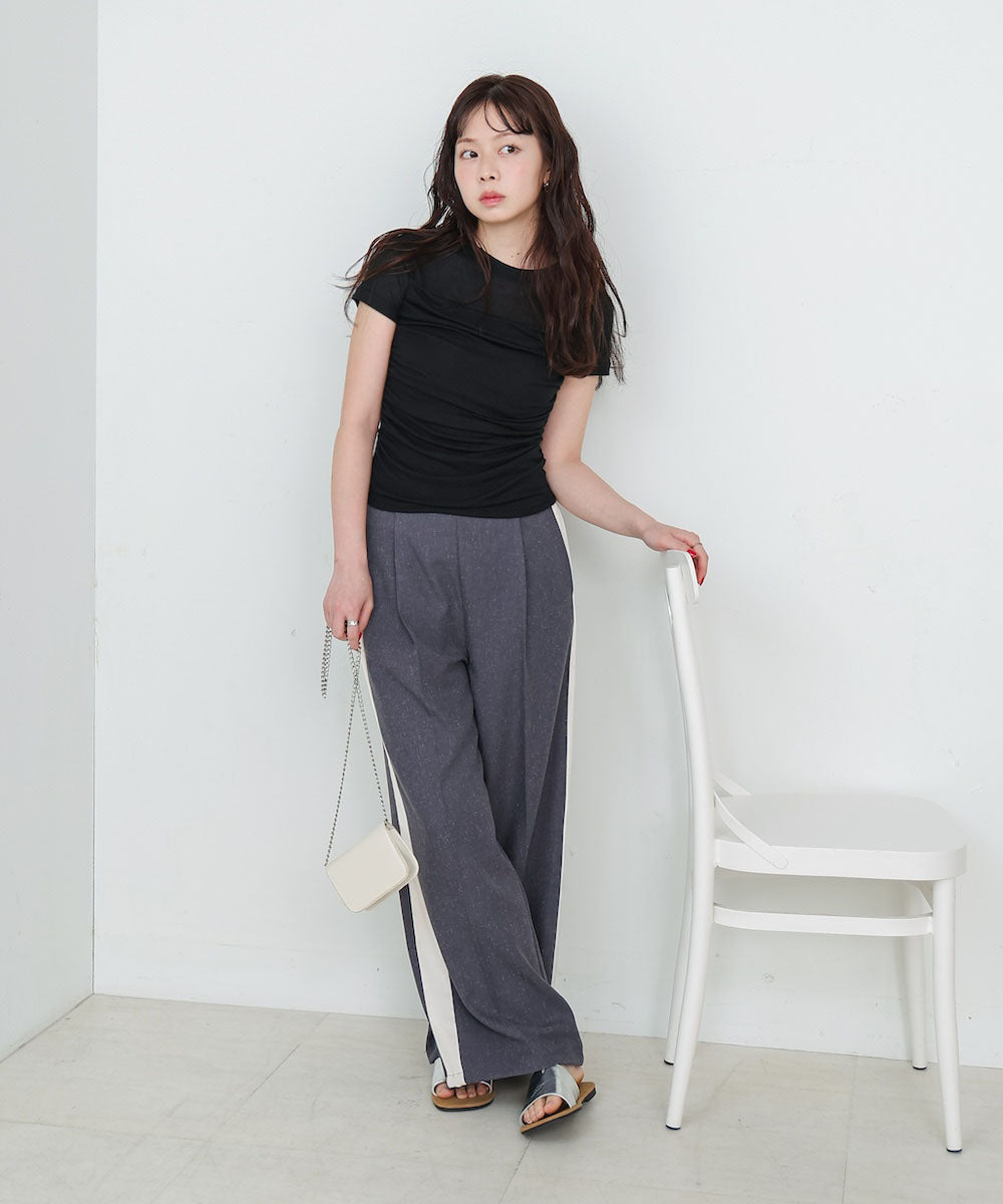 ドレープニットトップス