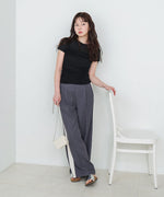 ドレープニットトップス