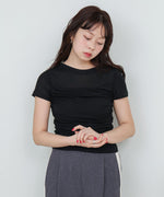 ドレープニットトップス