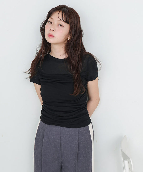 ドレープニットトップス