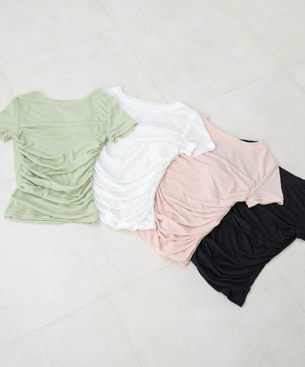 ドレープニットトップス