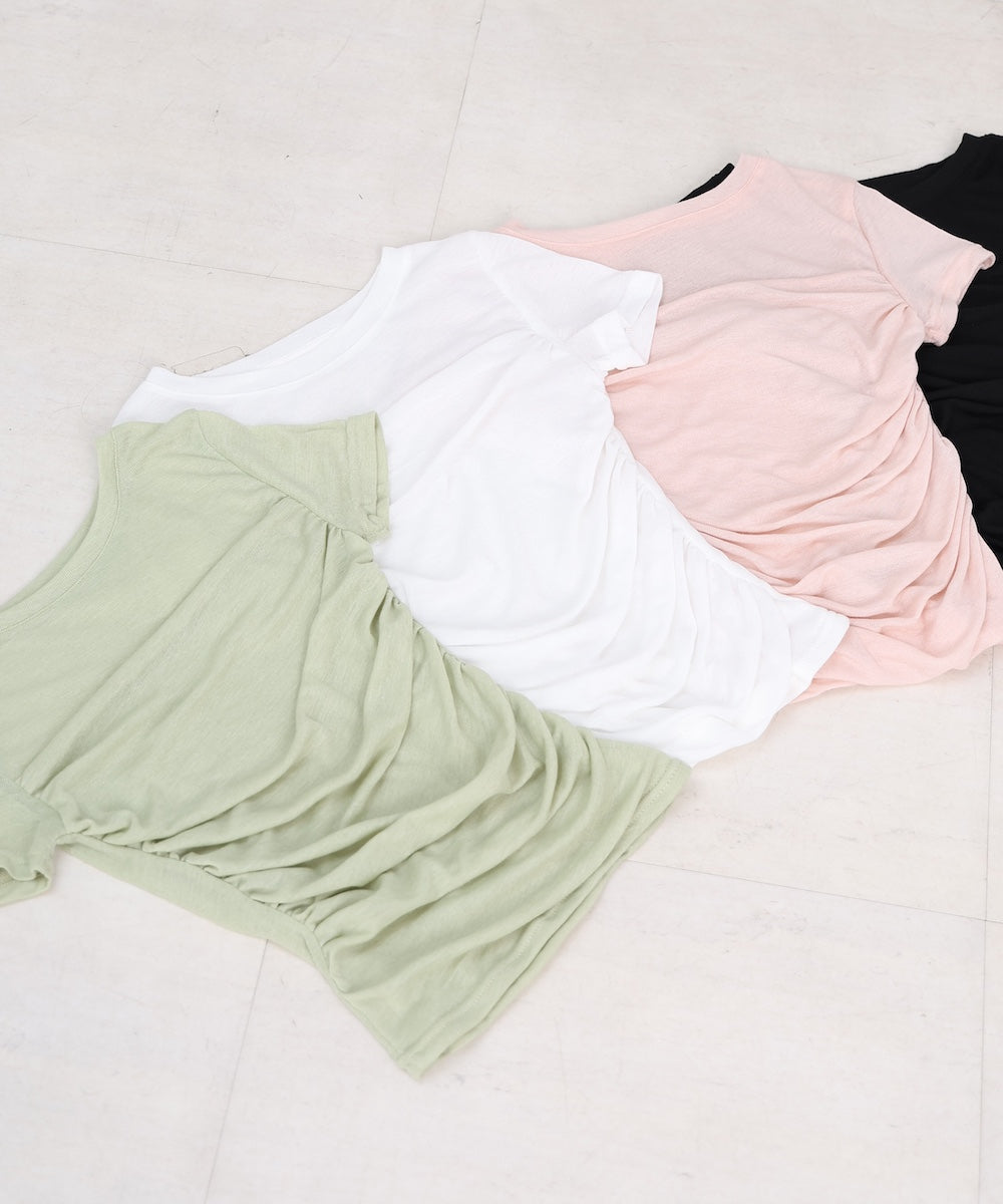 ドレープニットトップス