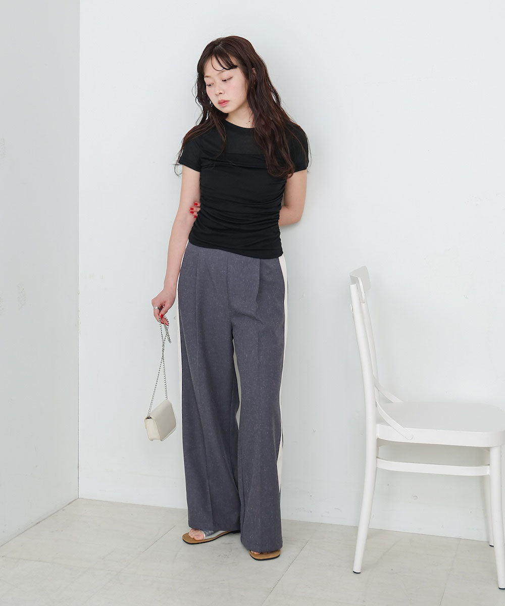 ドレープニットトップス