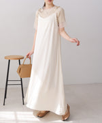 リボンサテンキャミワンピース