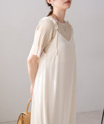 リボンサテンキャミワンピース