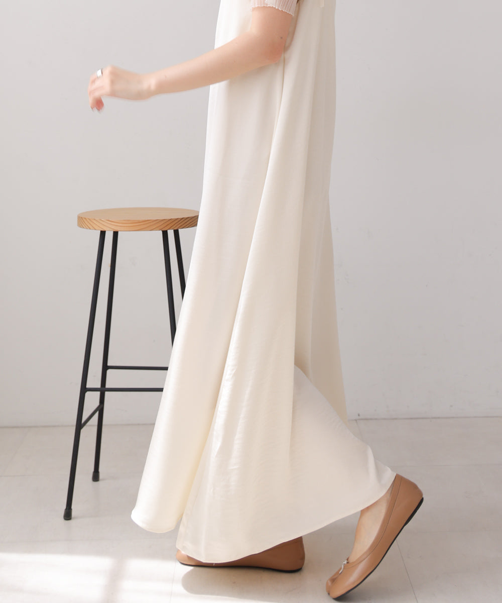 リボンサテンキャミワンピース