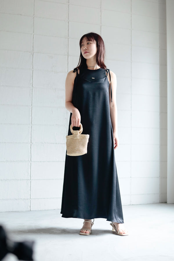 リボンサテンキャミワンピース