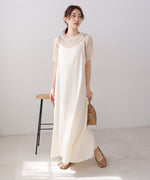 リボンサテンキャミワンピース