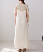 リボンサテンキャミワンピース