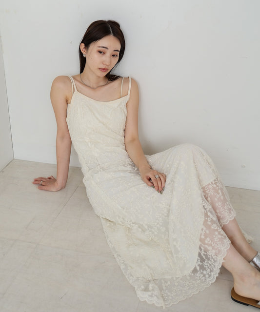 レースキャミワンピース