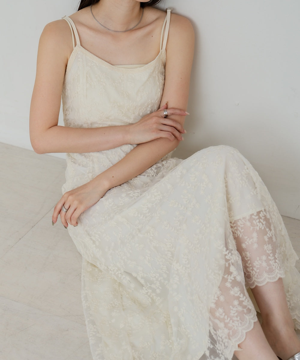 レースキャミワンピース