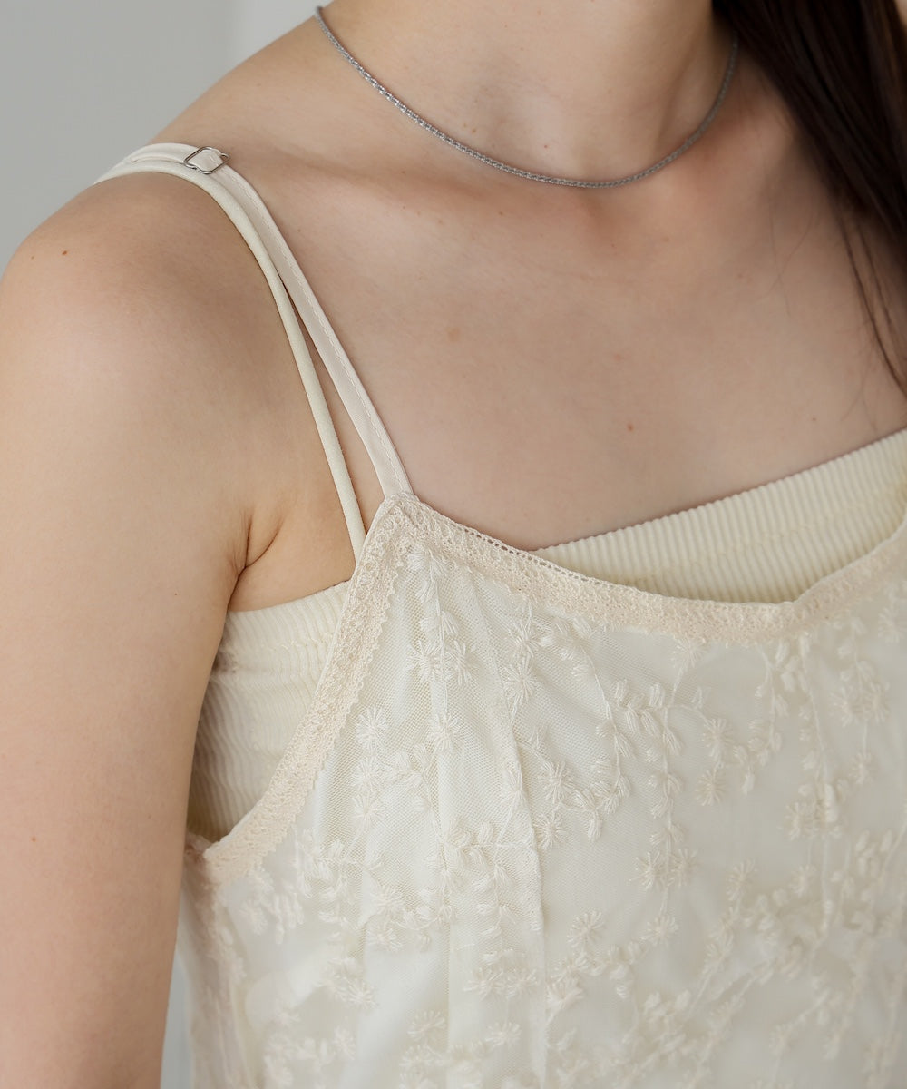 レースキャミワンピース