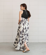 アートフラワー柄キャミワンピース