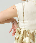 アートフラワー柄キャミワンピース