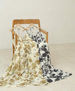 アートフラワー柄キャミワンピース