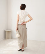 タイ付きコンパクトトップス