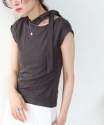 タイ付きコンパクトトップス