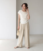 ドレープコンパクトトップス