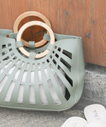 ２ＷＡＹポーチ付きニュアンスメッシュバンブーバッグ