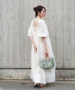 ２ＷＡＹポーチ付きニュアンスメッシュバンブーバッグ