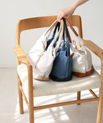 異素材リボントートバッグ