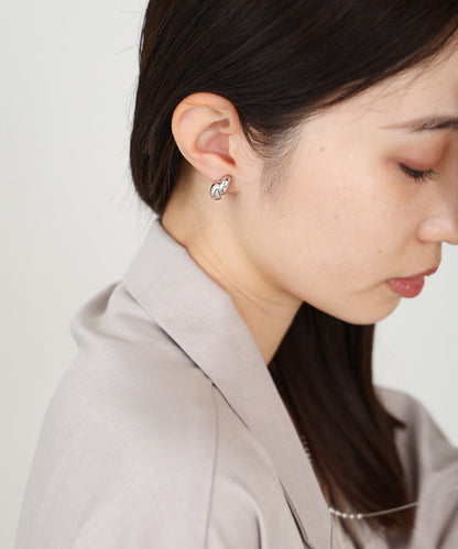 ダブルしずくメタルイアリング