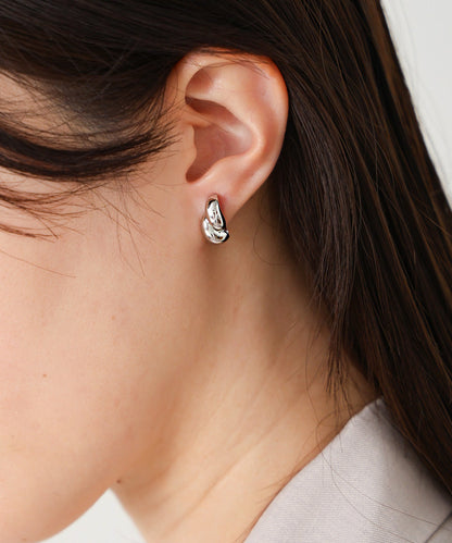 ダブルしずくメタルイアリング