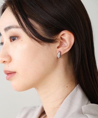 ダブルしずくメタルイアリング