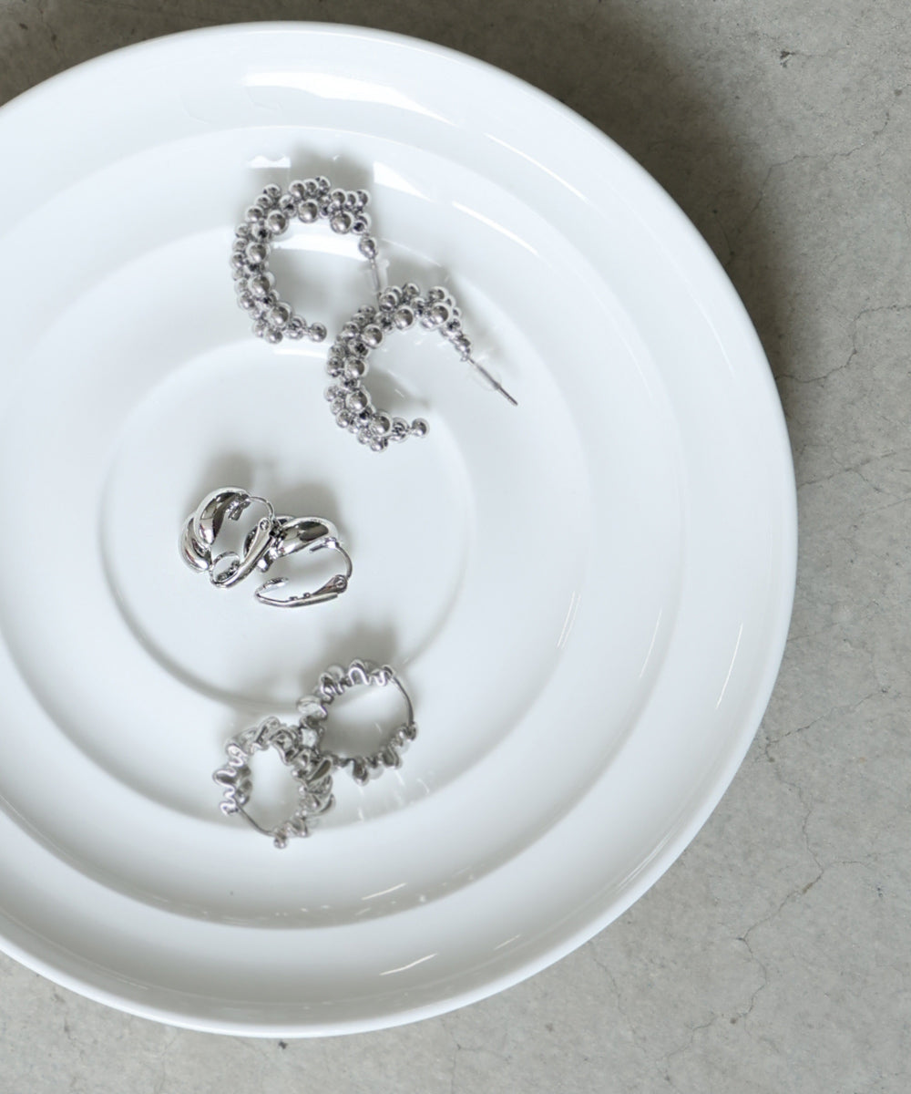 ダブルしずくメタルイアリング