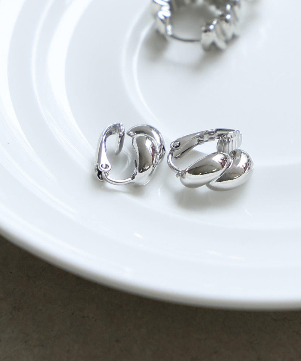 ダブルしずくメタルイアリング