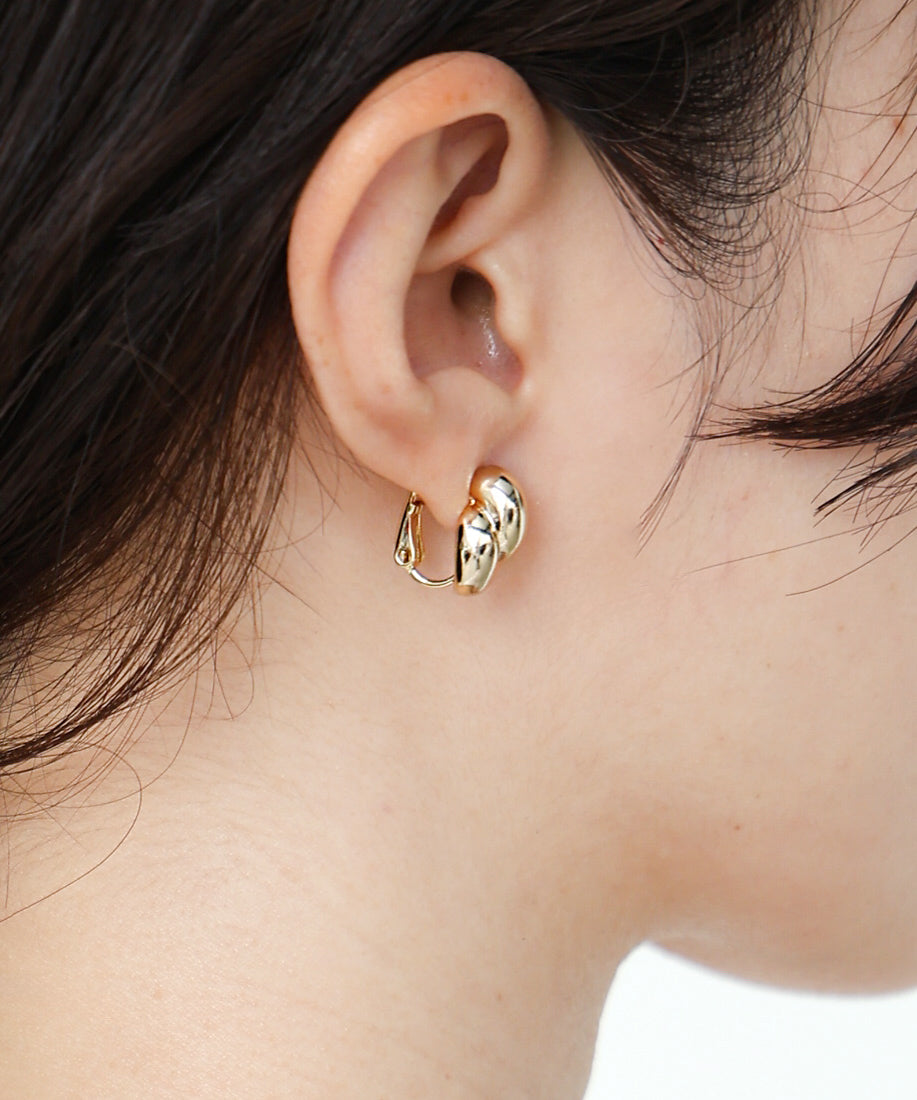 ダブルしずくメタルイアリング