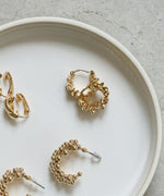 ニュアンスデザインフープピアス