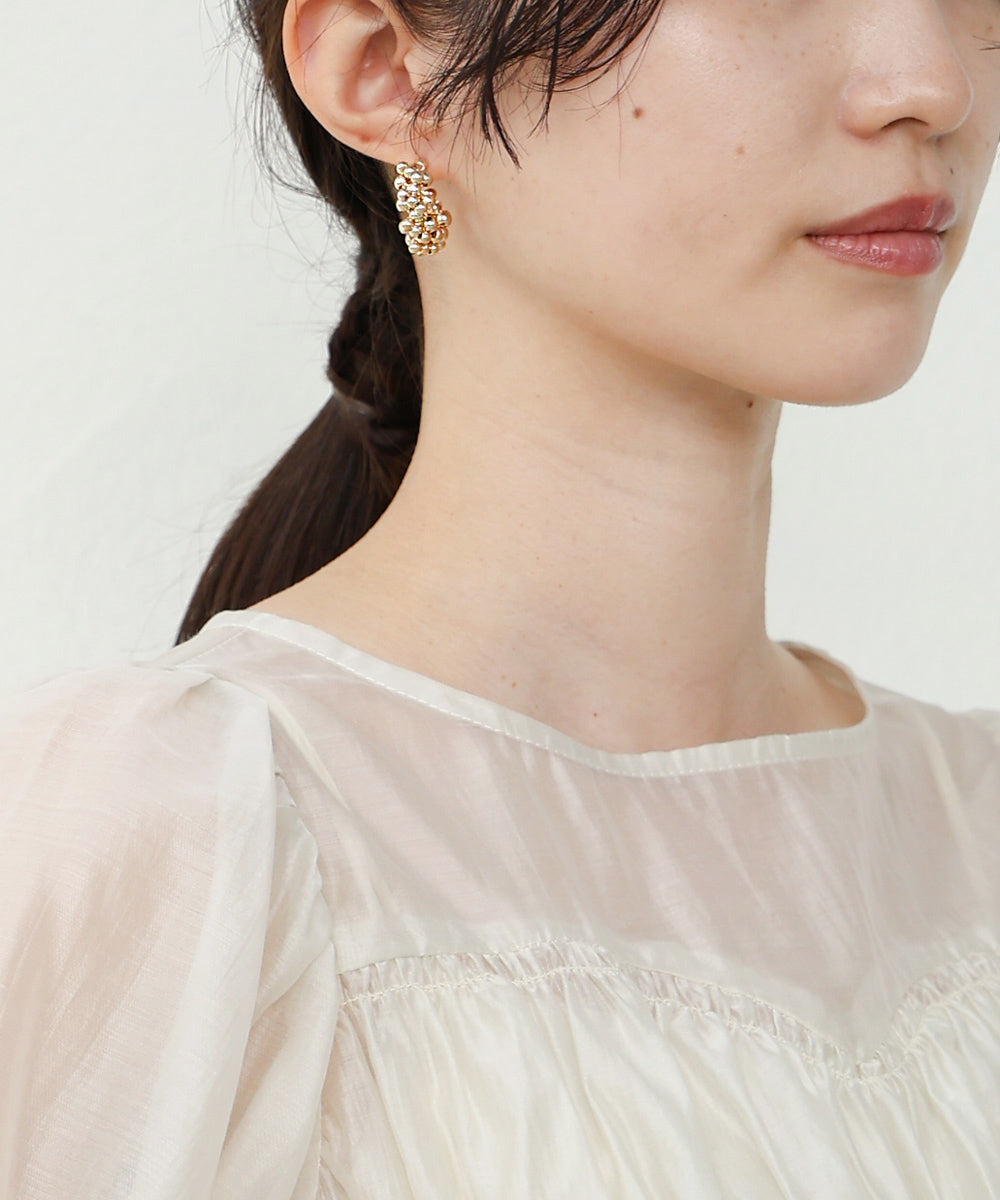 ランダムボールデザインピアス